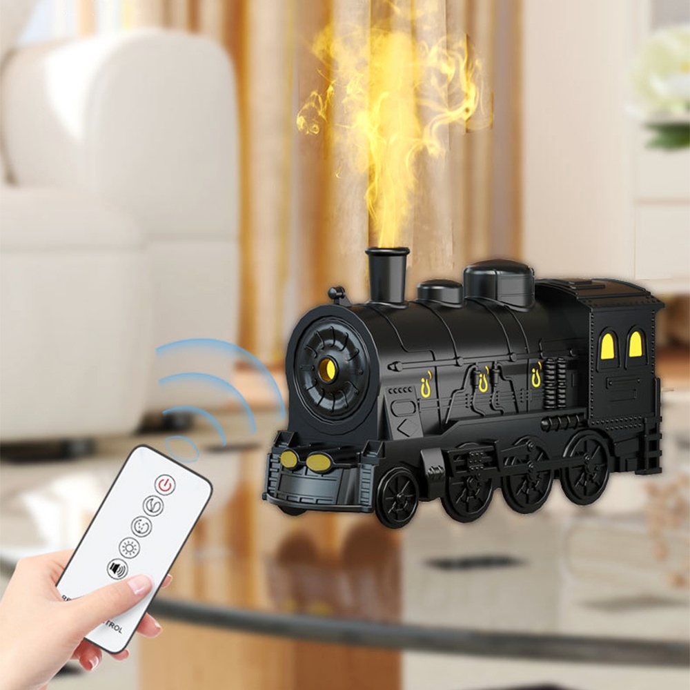 Creative Train Aroma Diffuser | Ultrasonic Cool Mist Humidifier with Dual Spray, LED Ambient Light & Remote Control - Any More Variety Available