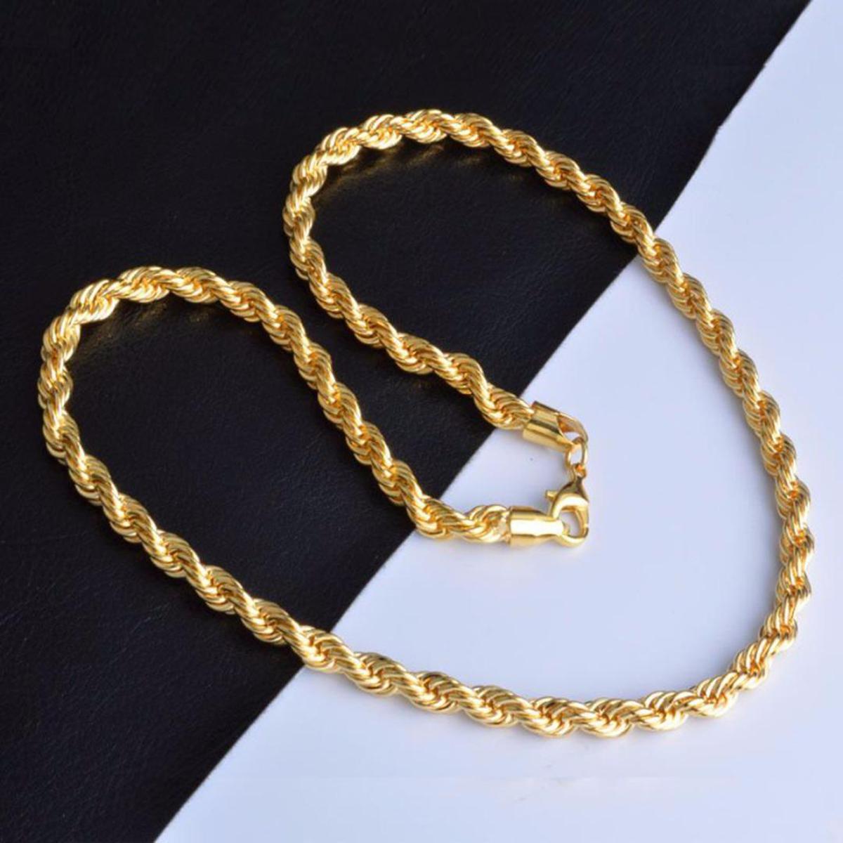Imported Rope Shaped Italian golden Chain