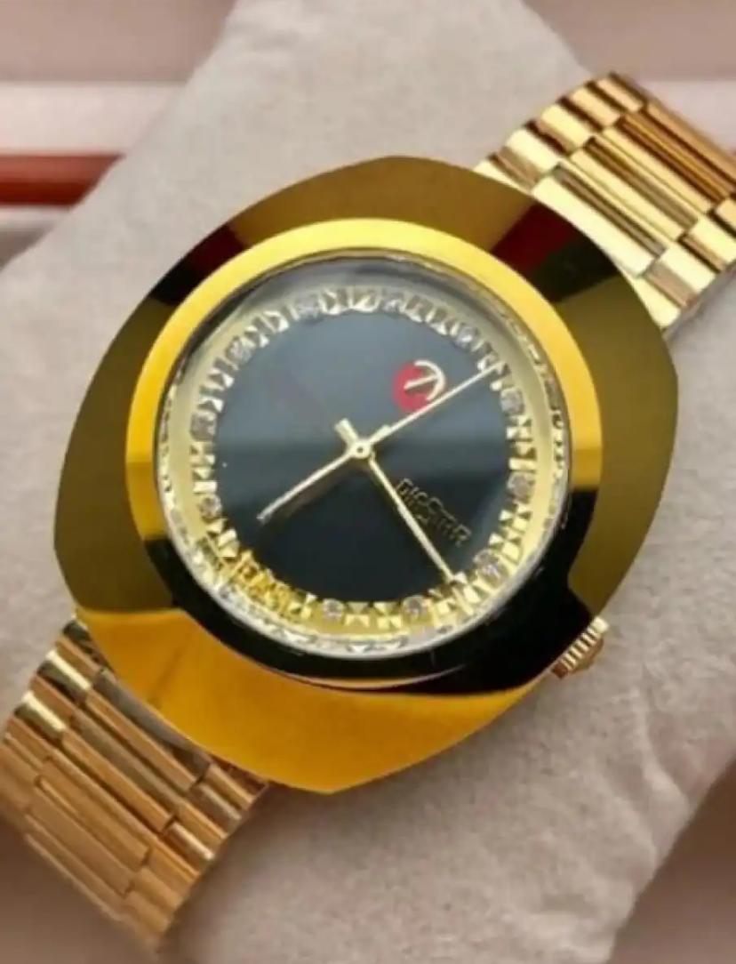 Luxury Gold Tourbillon Mechanical Waterproof Wrist Watch Gift For