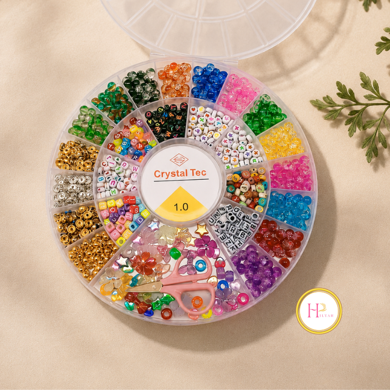 DIY Pearls Kit for Girls | Pearls and Beads Kit with Charms | DIY Bracelet Kit with String | DIY Jewellery Making Kit Beads Box | DIY Bracelet Kit for Kids & Boys | DIY Jewellery Making Kit with Charms | DIY Crafts Items Kit | Low Price DIY Kit