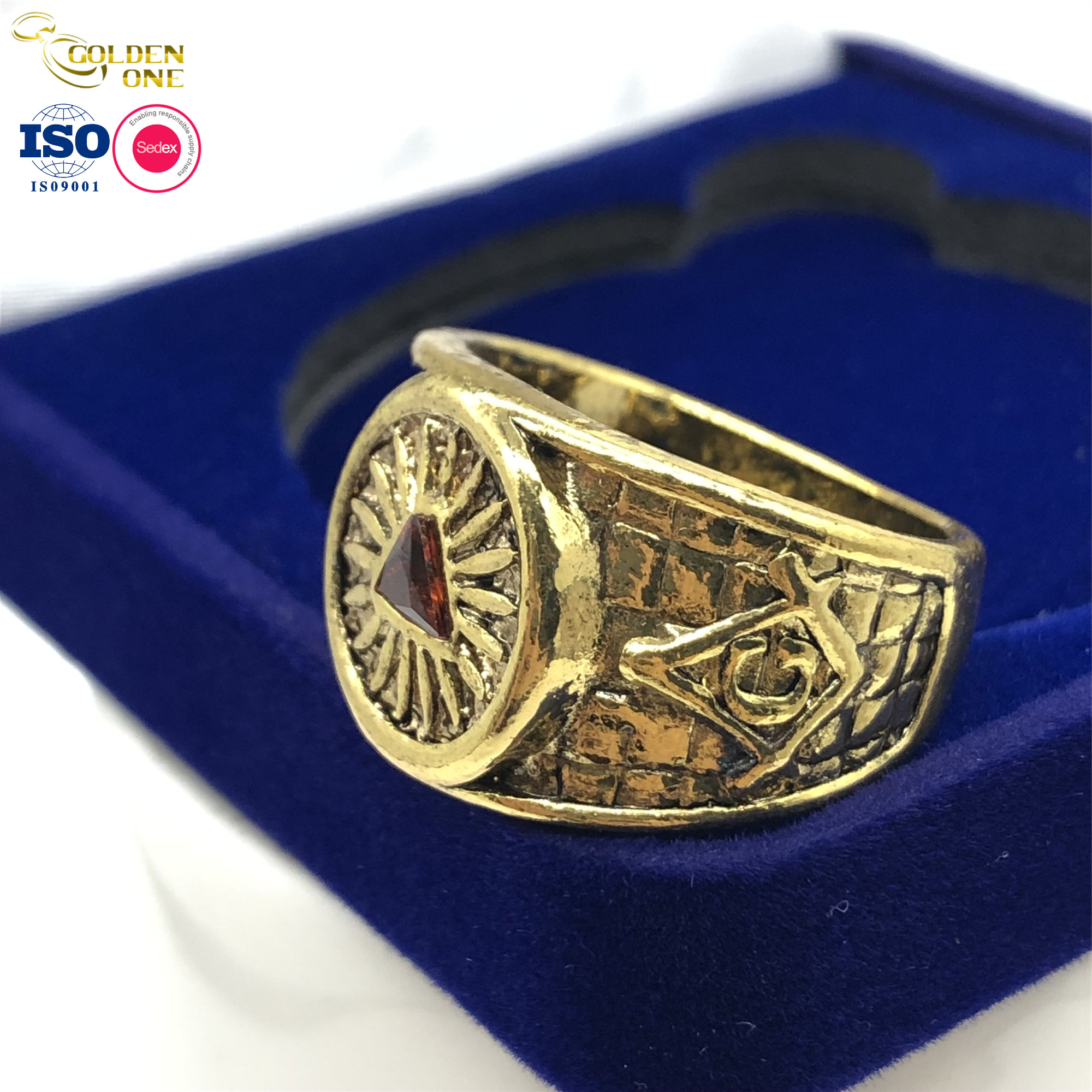 Wholesale Vintage Men Women Jewelry Zinc Alloy Wedding Shiny Gold ...