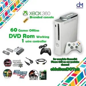  Replacement White Xbox 360 'Fat' HDMI Console - No Cables or  Accessories (Renewed) : Video Games