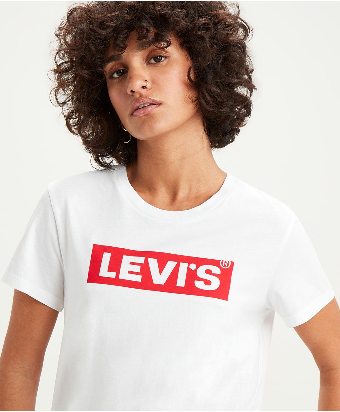 Levi's Perfect Tee Box Tab White T-Shirt Women 17369-0829: Buy Online at  Best Prices in Pakistan | Daraz.pk
