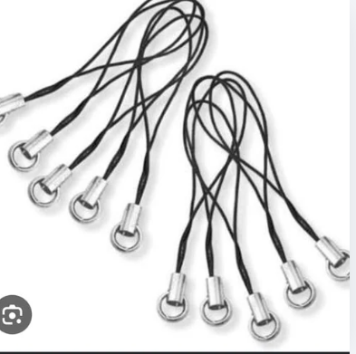 Keychain & Mobile Strap Loop – 10 PCS