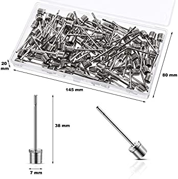 10 Piece Set of Inflation Pump Needles by Crown Sporting Goods football air pump needles