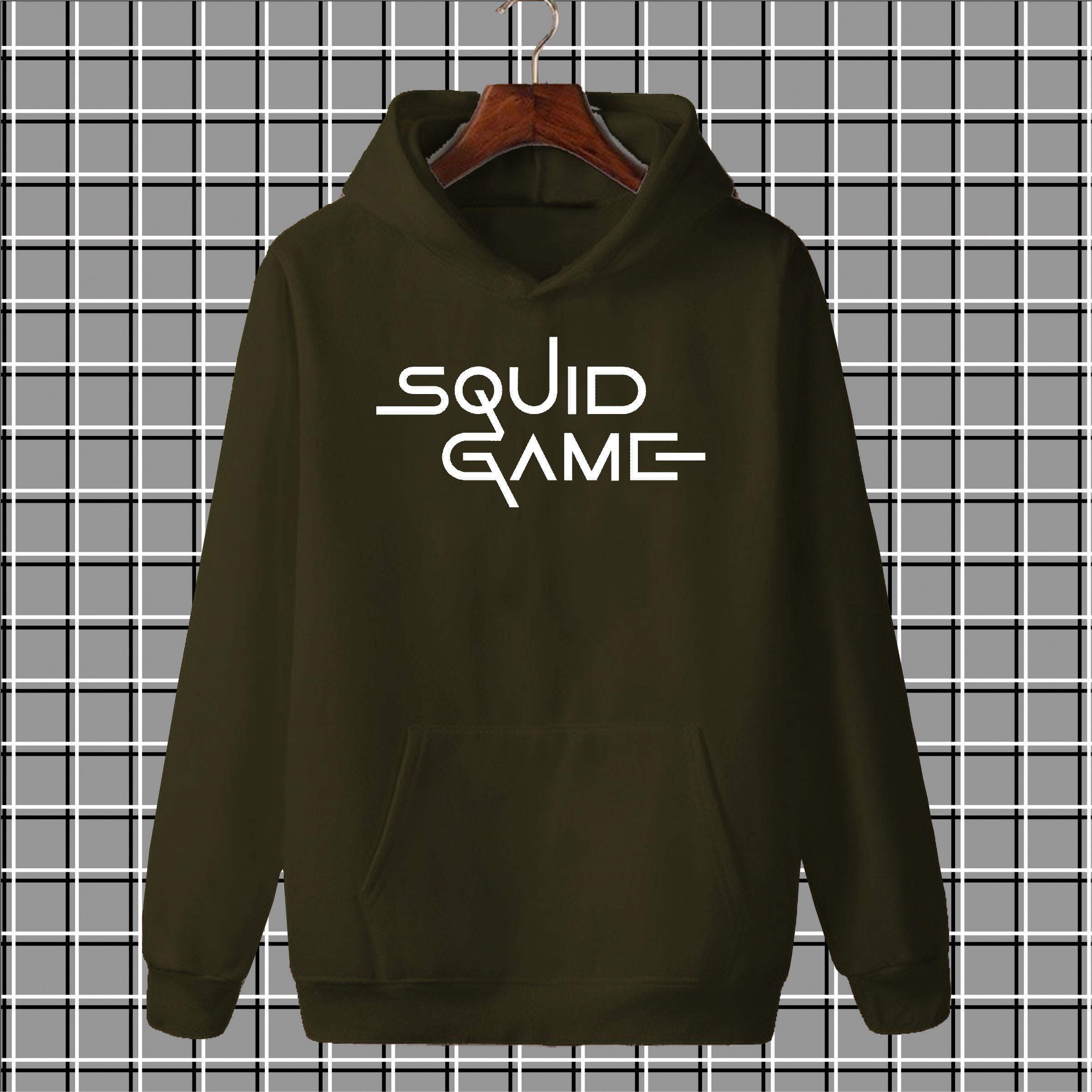 Squid game print High quality imported casual printed kangro hoodies for men pullover