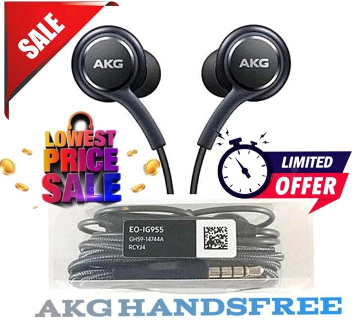 AKG Handsfree Earphones High-Quality Bass and Microphone