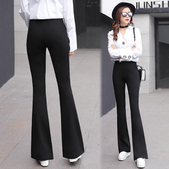 Bootleg Pants Women's Slimming High 