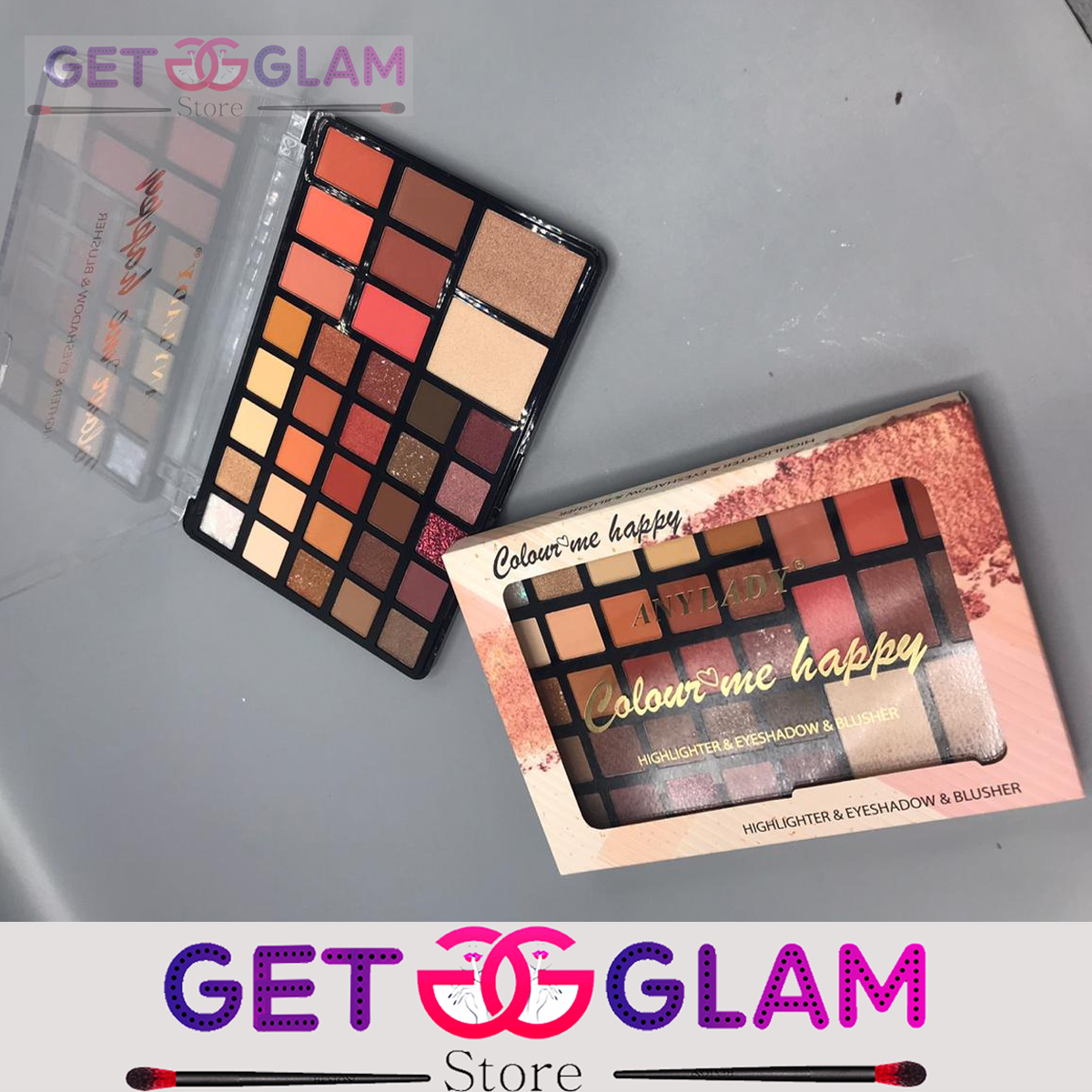 eyeshadow and highlighter palette