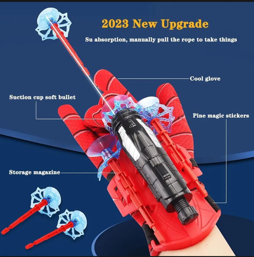 Unleash Spidey's Powers Spiderman Action Toy Figure Web Shooter Set for Heroes