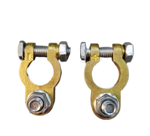 Heavy Duty Battery Terminal Clamp Set | Universal Positive & Negative Battery Connectors for Car, UPS, Inverter, Solar & Lead Acid Batteries | Durable Battery Cable Terminal Kit