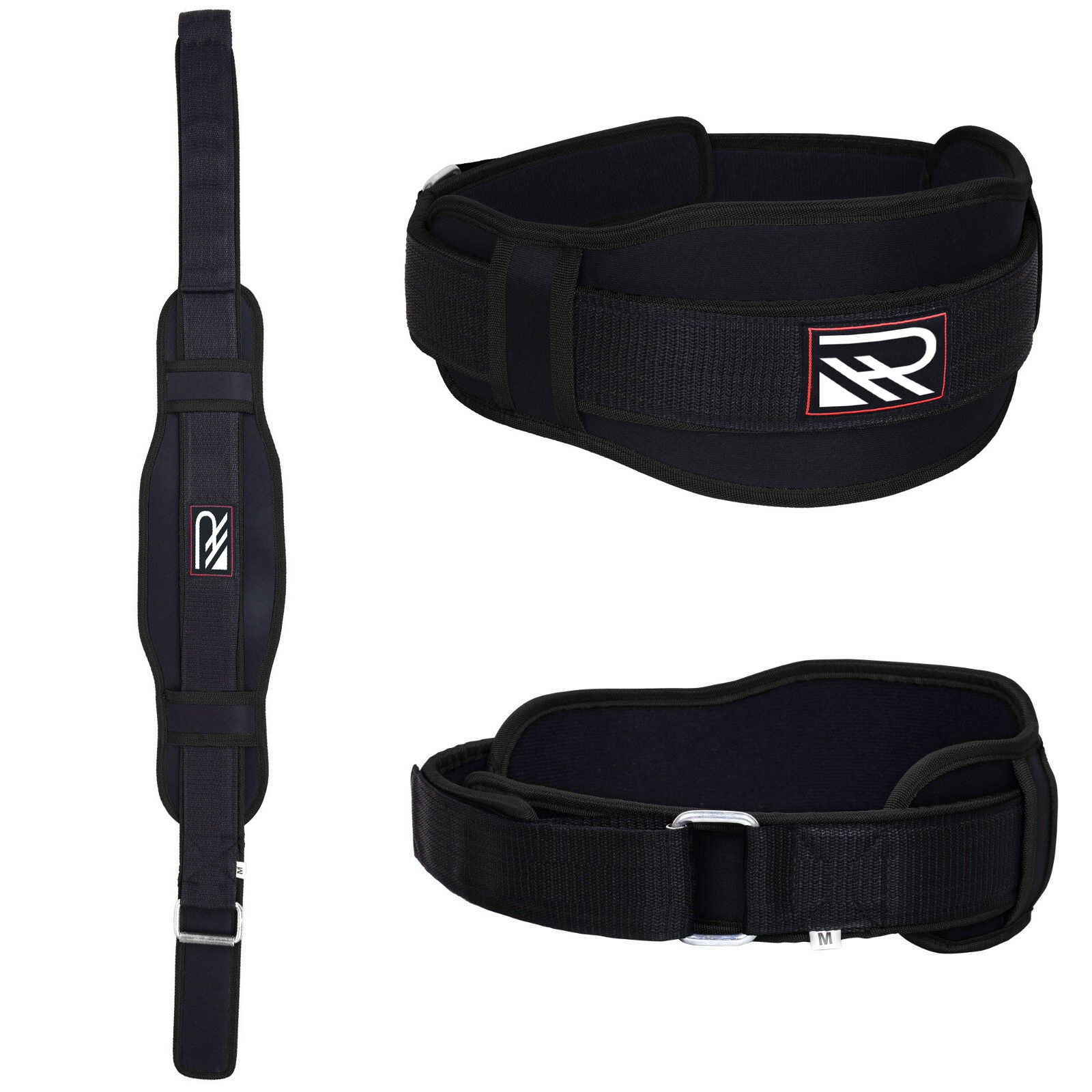HR TradersWeight Lifting Belt Training Gym Fitness Bodybuilding Back Support Workout Black