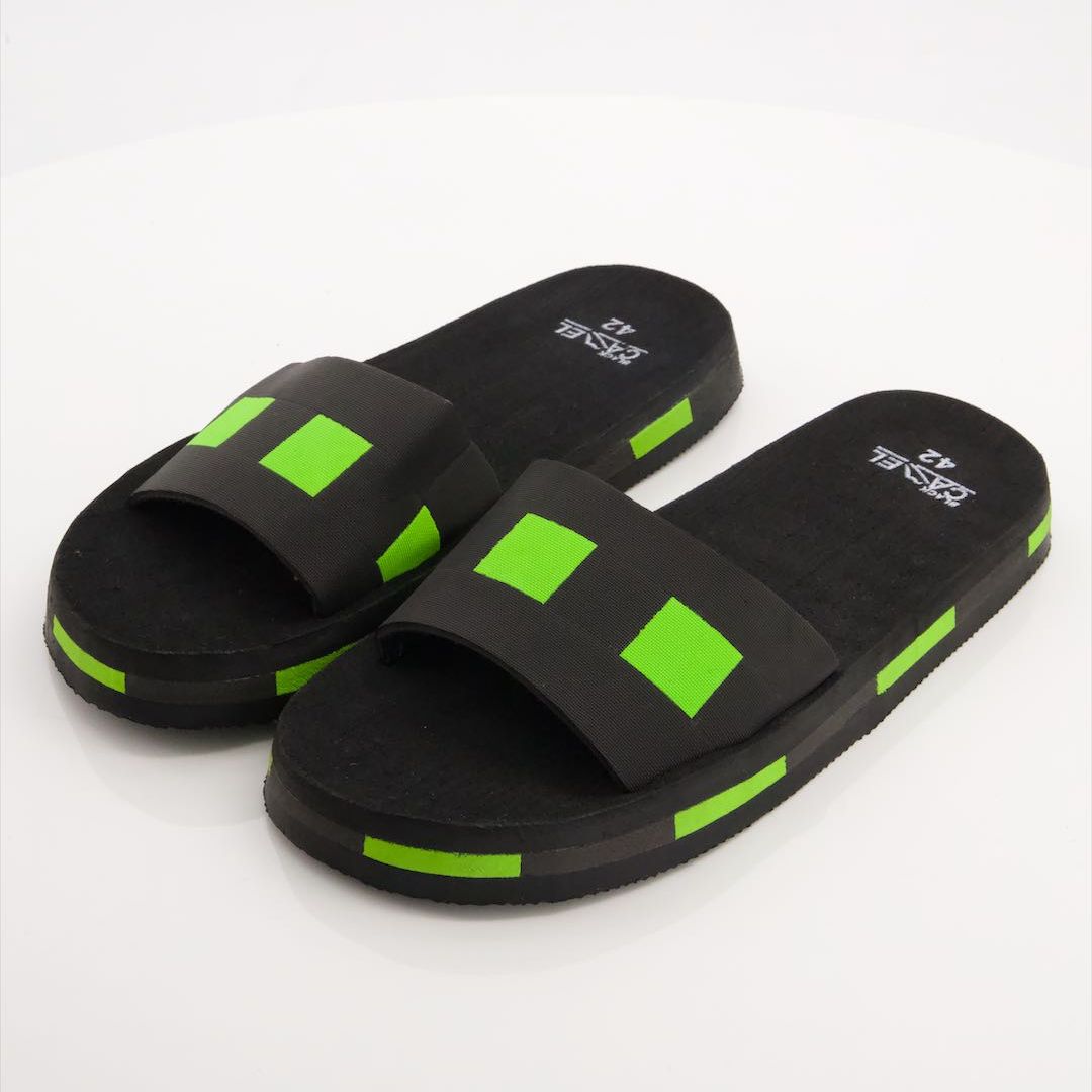 Black Camel Slippers For Men Box Slides For Men