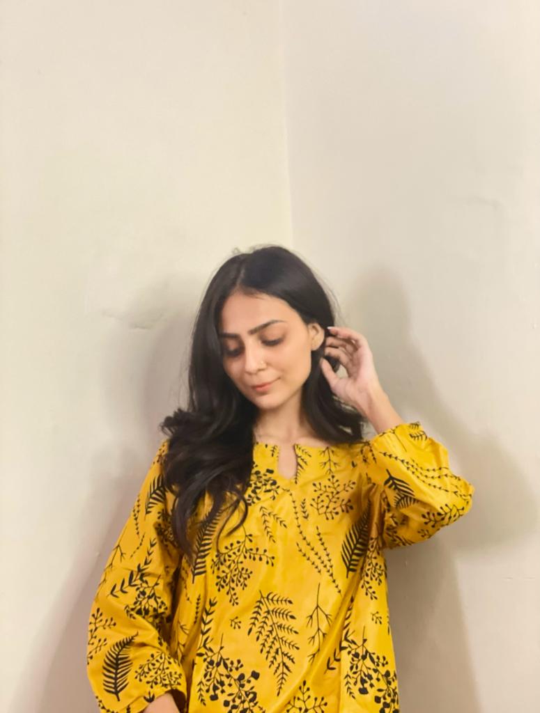 Trendy Stitched Petal Printed 2pc Dress for women and Girls