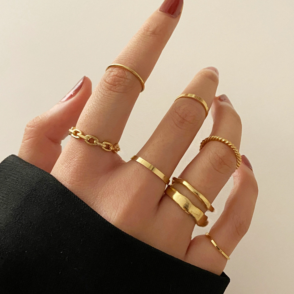 8 pieces rings set for event wedding parties fashion jewellery
