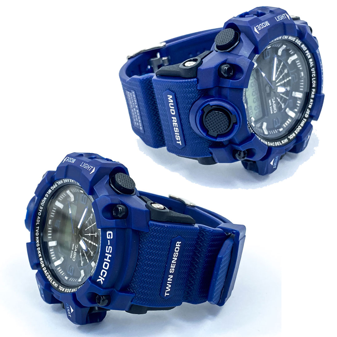 Sports Watch Mud Resistant Antimagnetic Dual Time Display 20BAR Water Resistant Sports Watch for Men