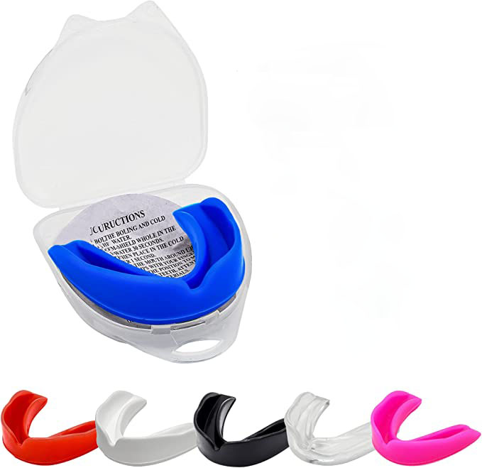 🦷 5RIDGE Ultrathin Sports Mouth Guard – Transparent Protective Mouthguard for Football, Basketball, MMA, Boxing & Jiu Jitsu | Lightweight & Comfortable Pro Fit for Adults & Youth | Durable Safety Gear
