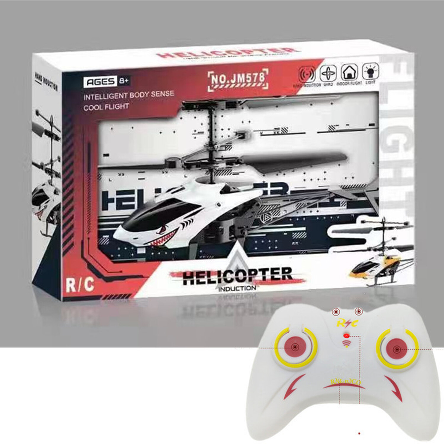 Remote Control Helicopter for Boys Kids Age 5+ Years, Palm Sensing RC Helicopter Rechargeable Helicopter with colour LED Lights Gravity Sensor Toy Multicolor Gesture Control Suspension Helicopter Rc Remote Induction Aircraft