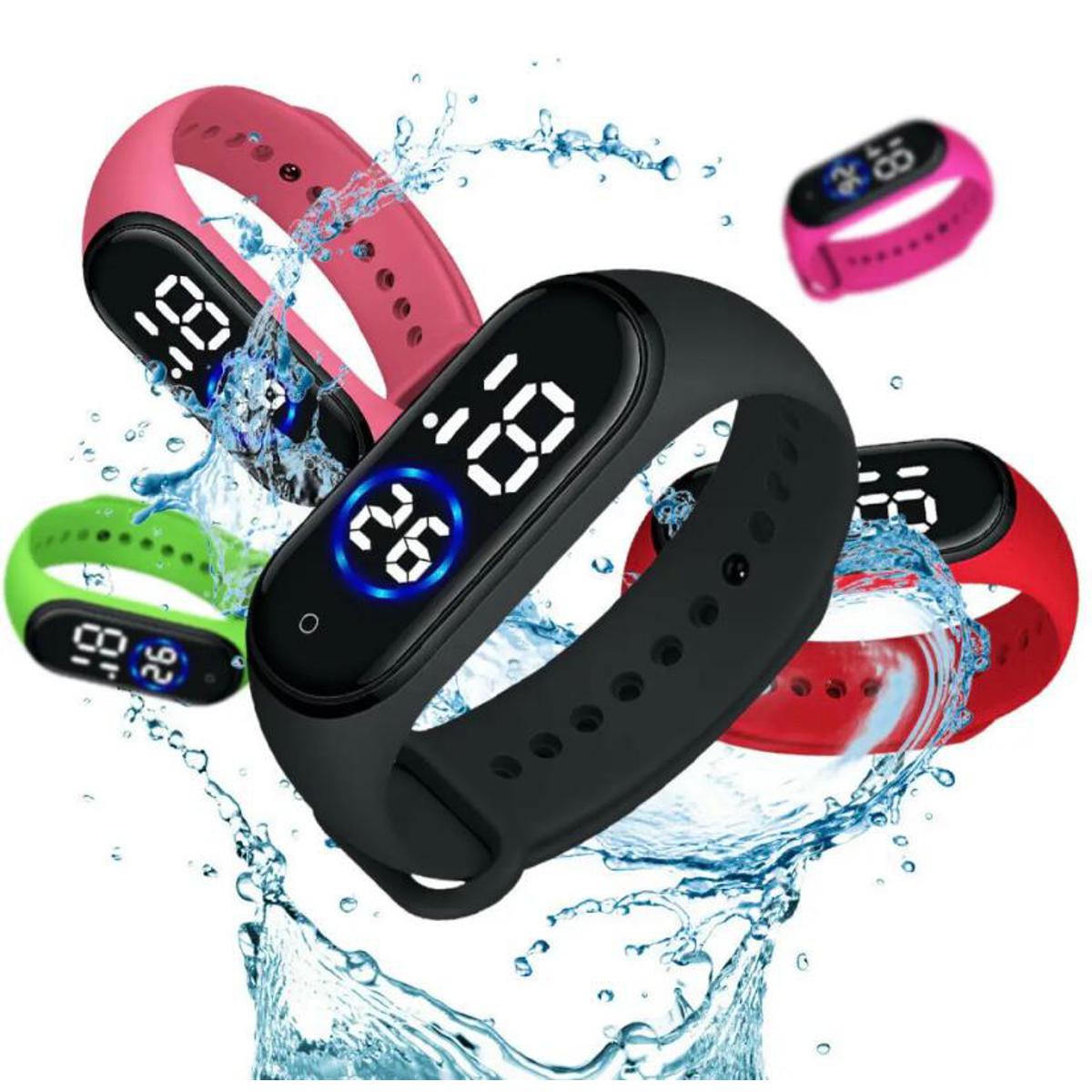 Waterproof M4 Touch Led Digital Watch For Men & Boys Girls Fashion - All Colors Available