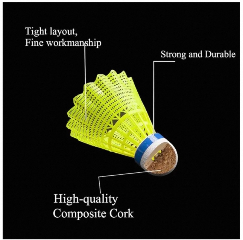 Badminton Shuttlecocks 6 Pack | Sports Birdies Shuttlecock | 6PCS for Outdoor & Indoor Sports Activities | Best Shuttles for TM Sports.
