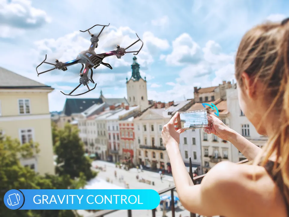 Drone Camera WIFI FPV Wide Angle RC Foldable Drone toys Gift Snaptain S5C FPV RC Drone Camera