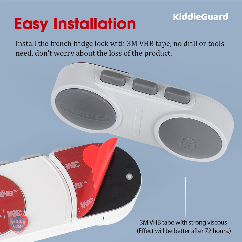 Kiddie Guard French Baby Safety Lock For Fridge Lock