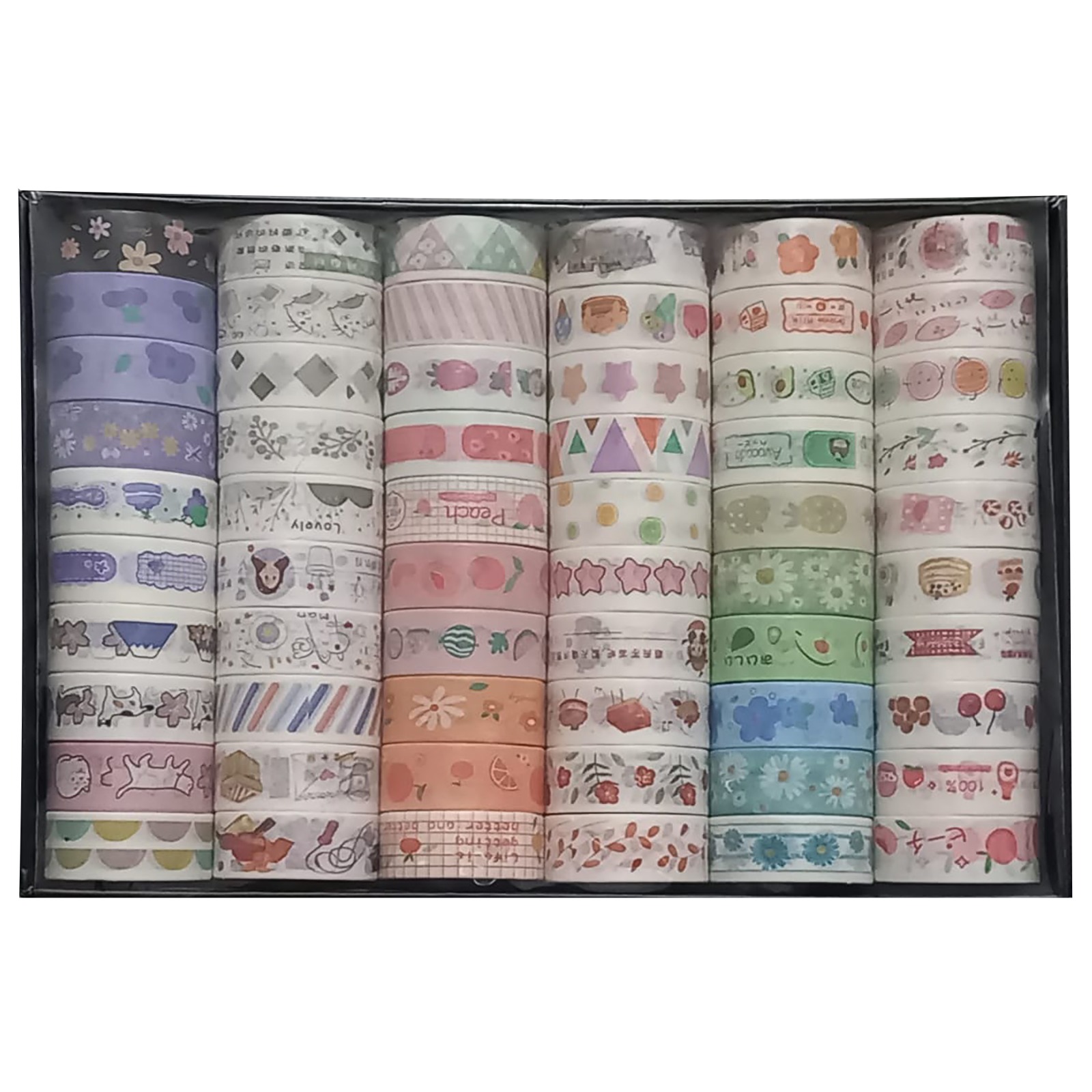 Vicloon Decorative Masking Tape 4pcs Glue Roller With Cute Patterns | INDIA