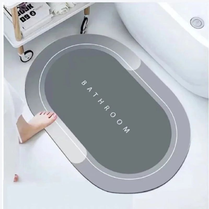 Modern Simple Shower Bathroom Bedroom Bathtub Side Anti-Slip Absorbent Carpet Rug Kitchen Entrance Soft Door Bath Mat Home Decor Oval,Rectangle,Foot Design Anti Slip