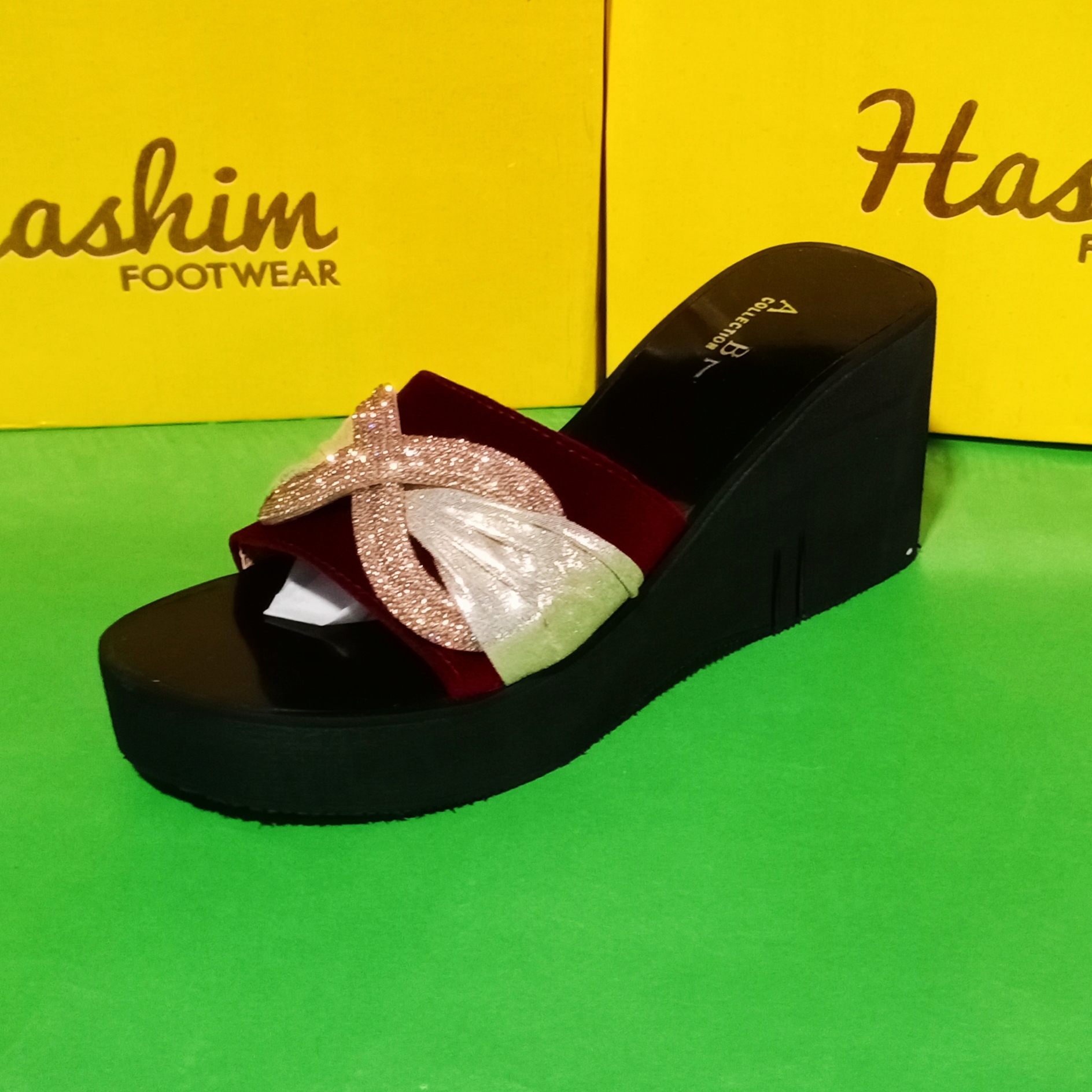 Fancy Sofa Sole Wedge Sandals for Women