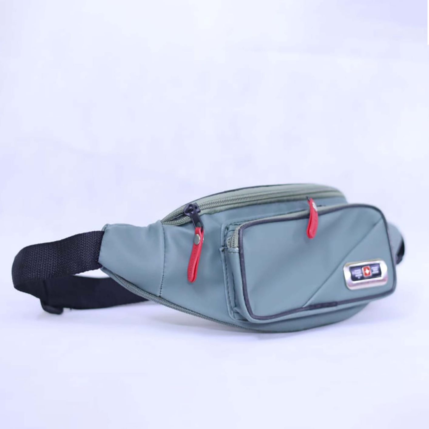 Pu Leather travelling Waist Bag for men Multi-purpose 3 pockets waist pack for haj, umrah & travel