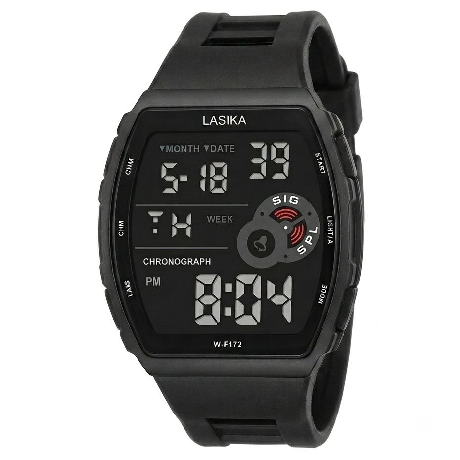 Waterproof Military Digital Watch for Men - Tactical Sports LED Wrist Watch with Alarm, Stopwatch & Date - Rugged Outdoor Fashion Watch