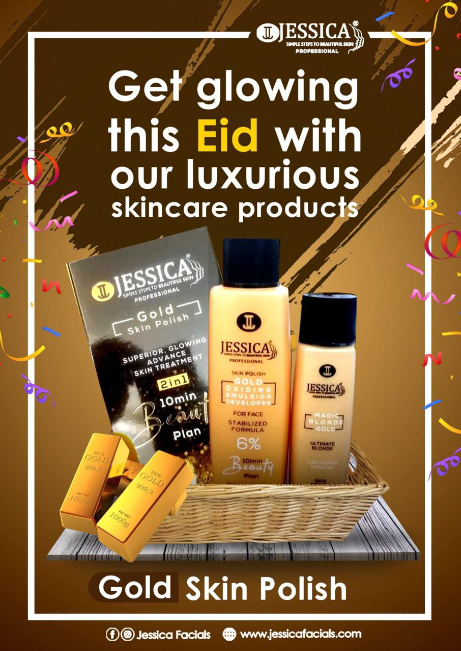 Jessica Professional Jessica 24K Gold 2In1 Skin Polish - 120ml | Daraz.pk