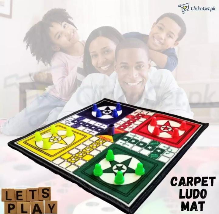 Ludo Matt Carpet Rug Large Size Ft Fold able and Washable ludo