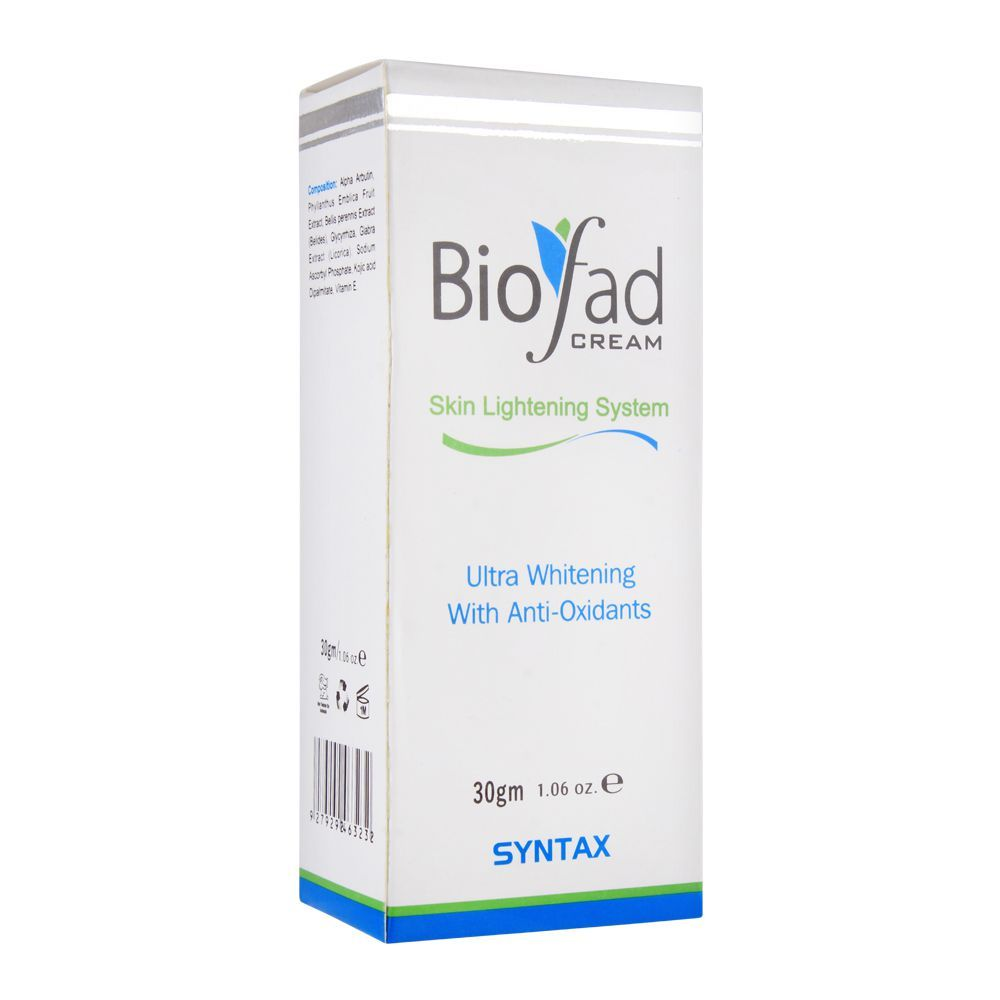 Biofad Skin System Cream, Ultra With Anti-Oxidants | Daily Skin Care | 30g