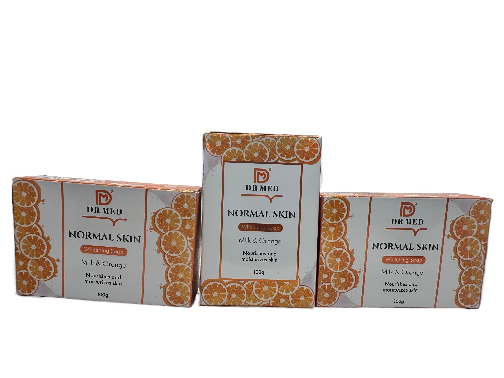 DR MED Pack of 3 Normal Whitening Skin Soap (Milk & Orange) 100g ...
