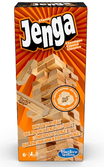 Hasbro Gaming Jenga Tower Wooden Blocks Game - Wood Toy
