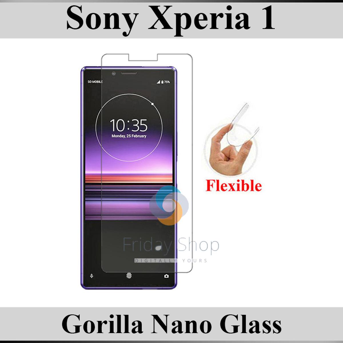 Sony Xperia 1 Gorilla Flexible Nano Glass Screen Protector - Clear Front Glass price in Pakistan