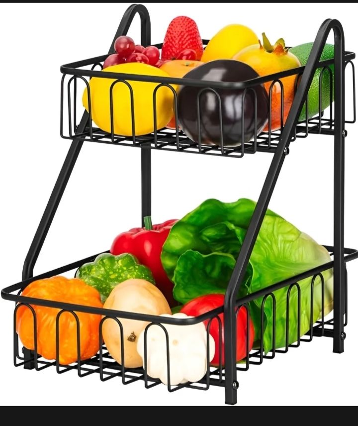 Kitchen Counter Rack For Fruit / Crockery Stand / Fruit Basket / Stand For Fruit And Vegetable