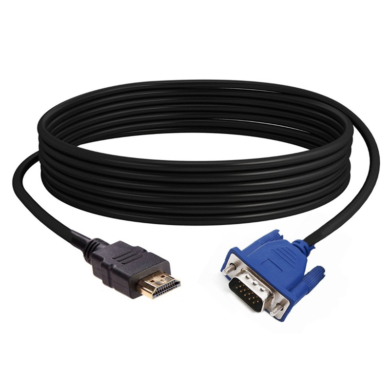 HDMI TO VGA 1.8M CABLE With Chip -  HDMI to VGA, Benfei Gold-Plated HDMI to VGA 1.8M Cable (Male to Male) for Computer, Desktop, Laptop, PC, Monitor, Projector, HDTV, Chromebook, Raspberry Pi, Roku, Xbox and More - Black | HDMI to VGA | HDMI TO VGA Cable