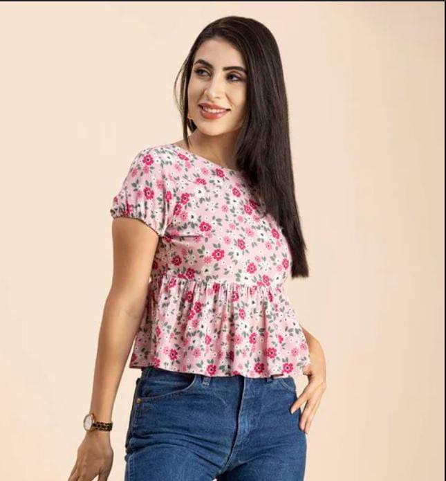 The unique stylish and fashionlable Flowy Chiffon Summer Top colour available