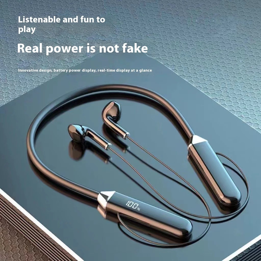 ENC Wireless Neckband Earphones Bluetooth 5.1 High-Quality Reproduction Sound Flexible and Lightweight Neckband Earphones