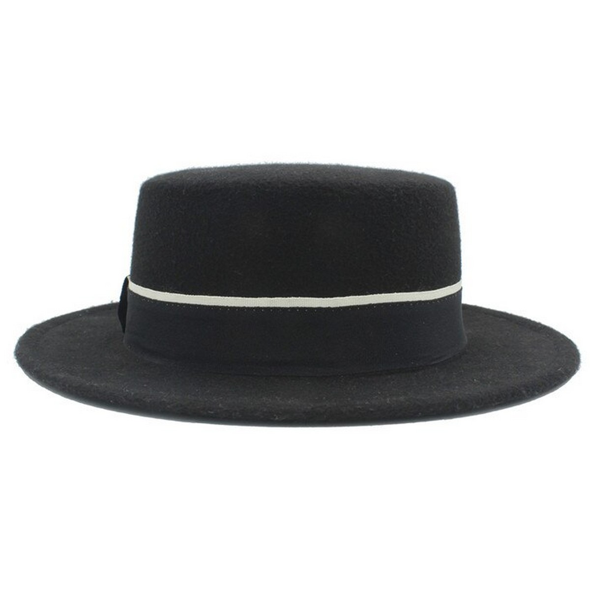 Women Men Flat Homburg Hat Elegant Lady 