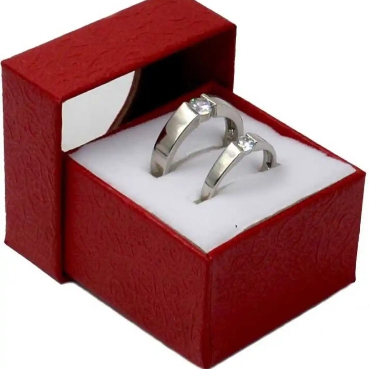 Classic Couple Rings For Men Women CZ Stone Trendy Wedding Lovers' Ring