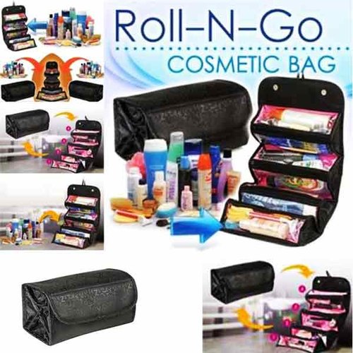 Makeup Organizer & Cosmetic Bag for Ladies Black