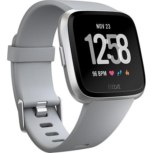 Fitbit Versa Smart Watch Gray/Silver Aluminium - FB504SRGY