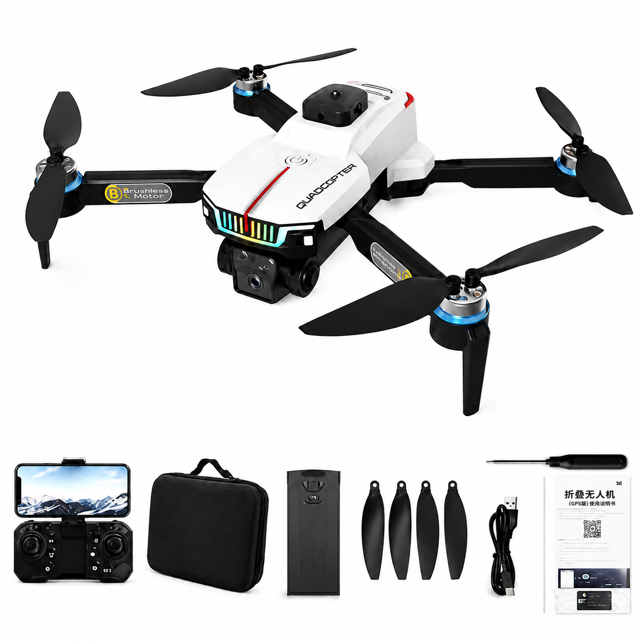 J6 Pro Camera Drone | Foldable Quadcopter | 360 Laser Obstacle Avoidance