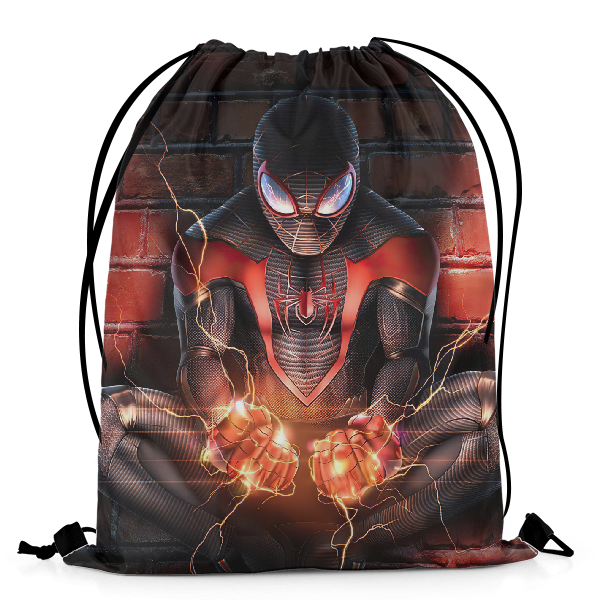 spiderman drawstring backpack