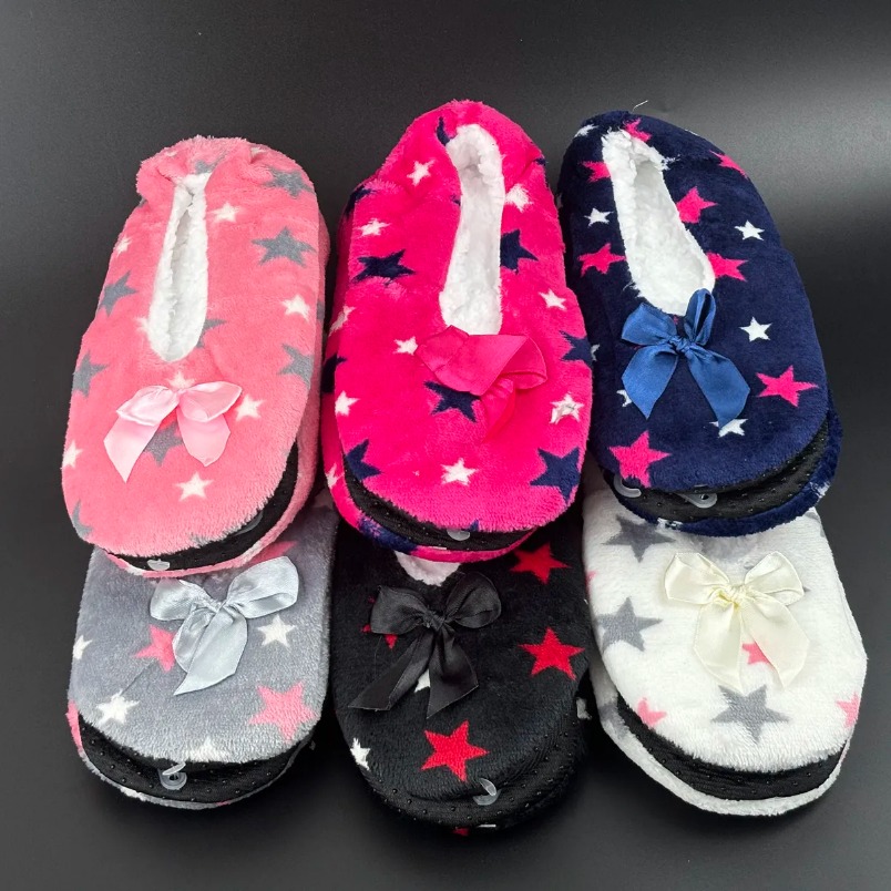 Indoor Home Slippers Warm Soft Plush Slippers Non-slip Indoor Slippers