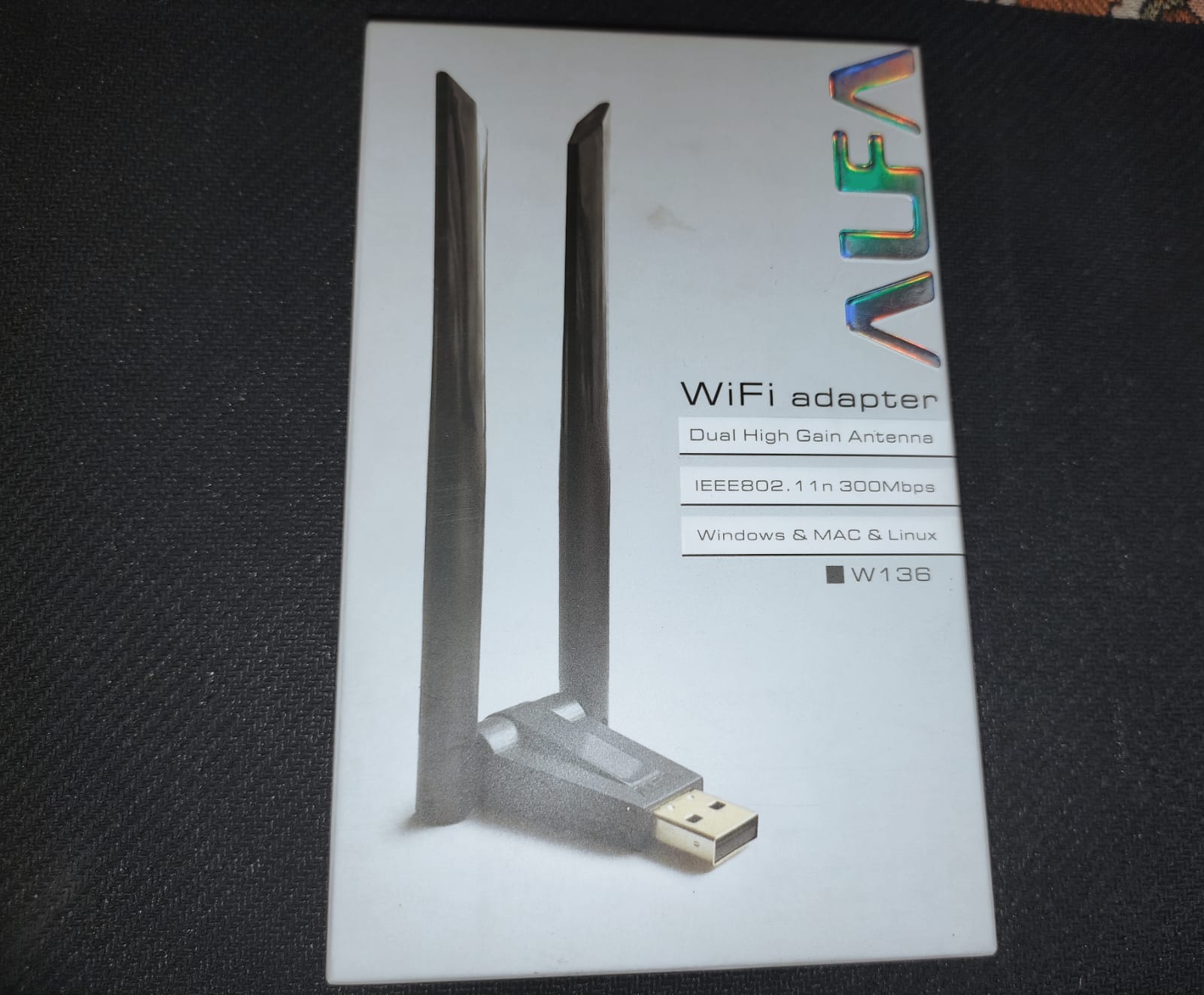 Alfa W136 WiFi Receiver / WiFi Adapter Daul High Gain Antaenna