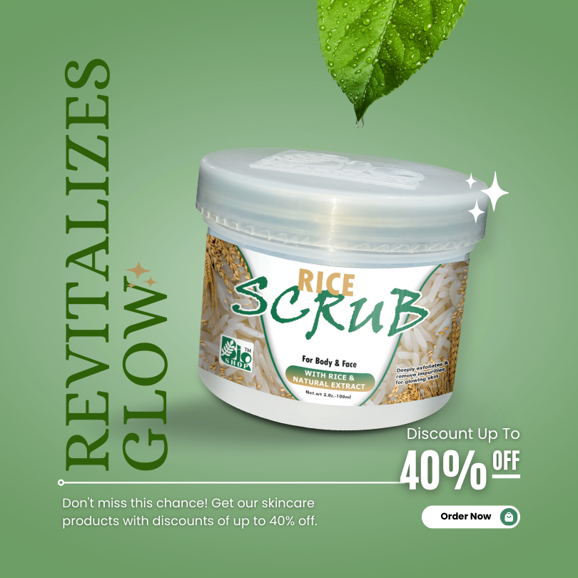 Process Rice Scrub Rice Face Scrub Suitable for All Types Skin suitable for both Men ...
